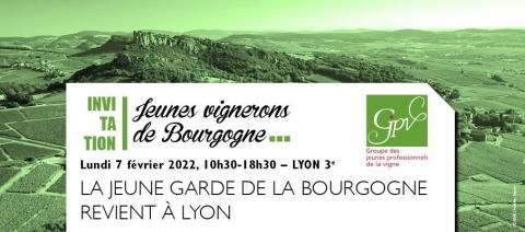 Jeunes Vignerons de Bourgogne 7 février Lyon